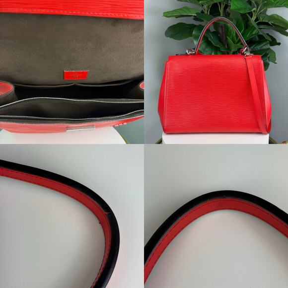 💎✨ Authentic Louis Vuitton Coquelicot Epi Cluny Handbag - Picture 5 of 7